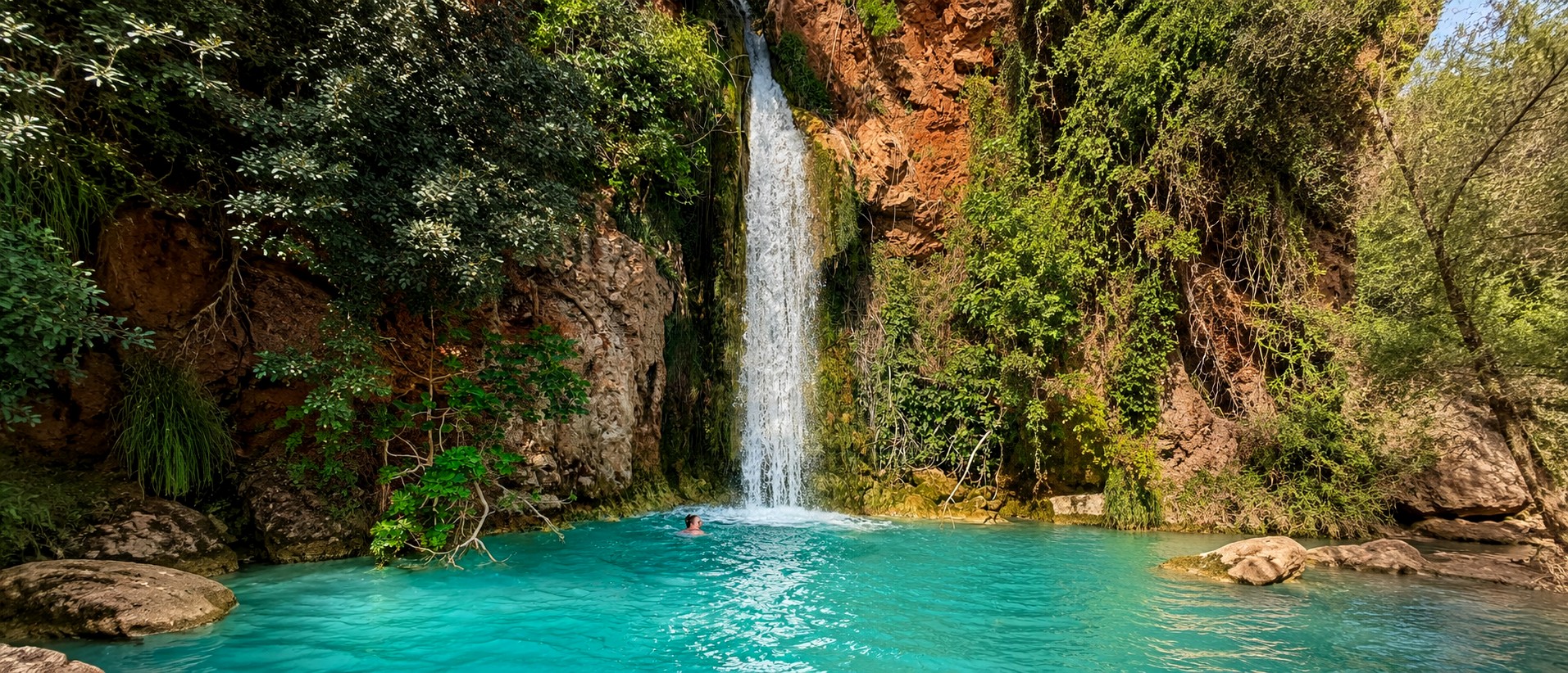 Hidden waterfall in the Algarve hills